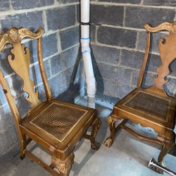 Set Of 2 Vintage Dining Chairs