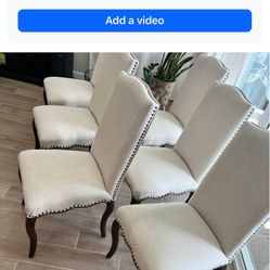 Dining Chairs- 6 Chairs - Pier One