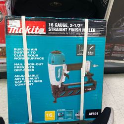 Brand New In Box Makita 16 Gauge 2-1/2” Straight Finish Nailer 