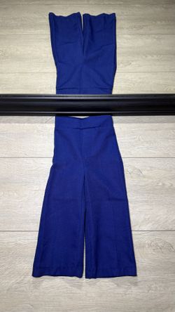 New Vintage 1970s Kids / Toddlers Navy Blue Wide Legged Pants
