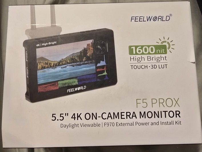 FEELWORLD F5 Prox 5.5 Inch 1600nit High Bright DSLR Field Camera Monitor