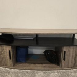 TV Entertainment Center Hold up to 55-in TV, Inch, Oak/Black