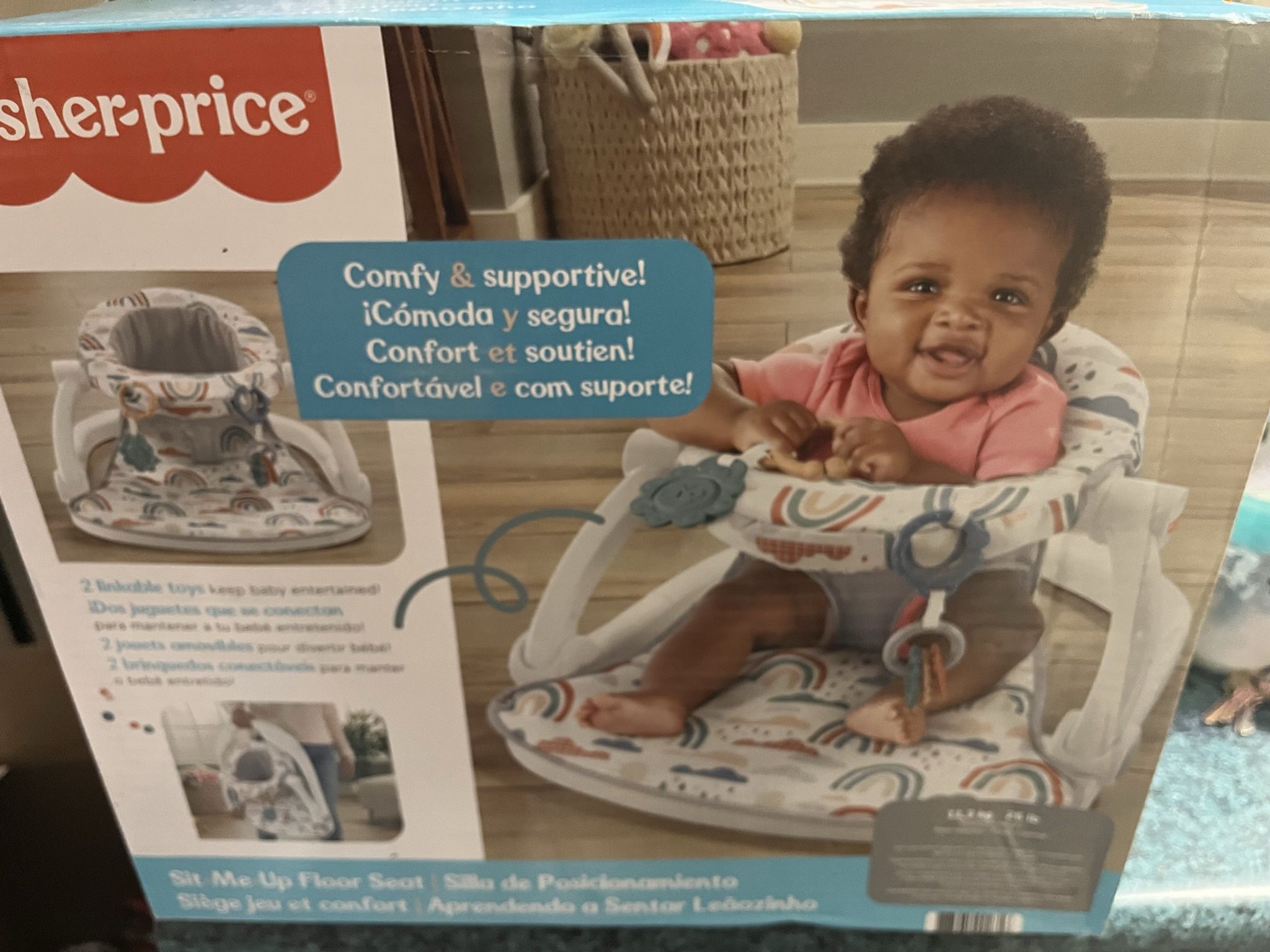Baby Support Seat & Baby Cocomelon Bubble Mowe
