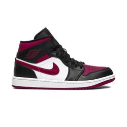 🔥 Air Jordan 1 Mid Men’s Size US-10.5 – Black/Noble Red-White – Brand New, Never Worn! 🔥
