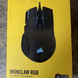 Corsair ironclaw RGB gaming mouse