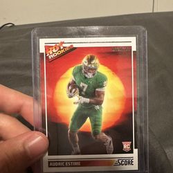 Audric Estime 2024 Panini Score Football Hot Rookies