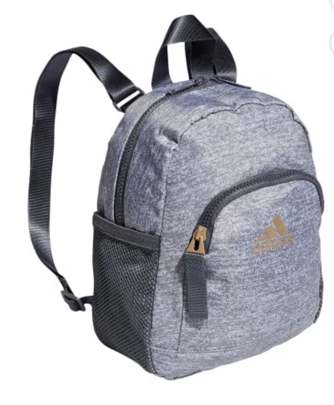 Adidas Linear 3 Mini Backpack Gray Bag Gym Workout Travel Vacation