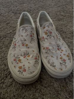 Vans shoes Floral  size 7
