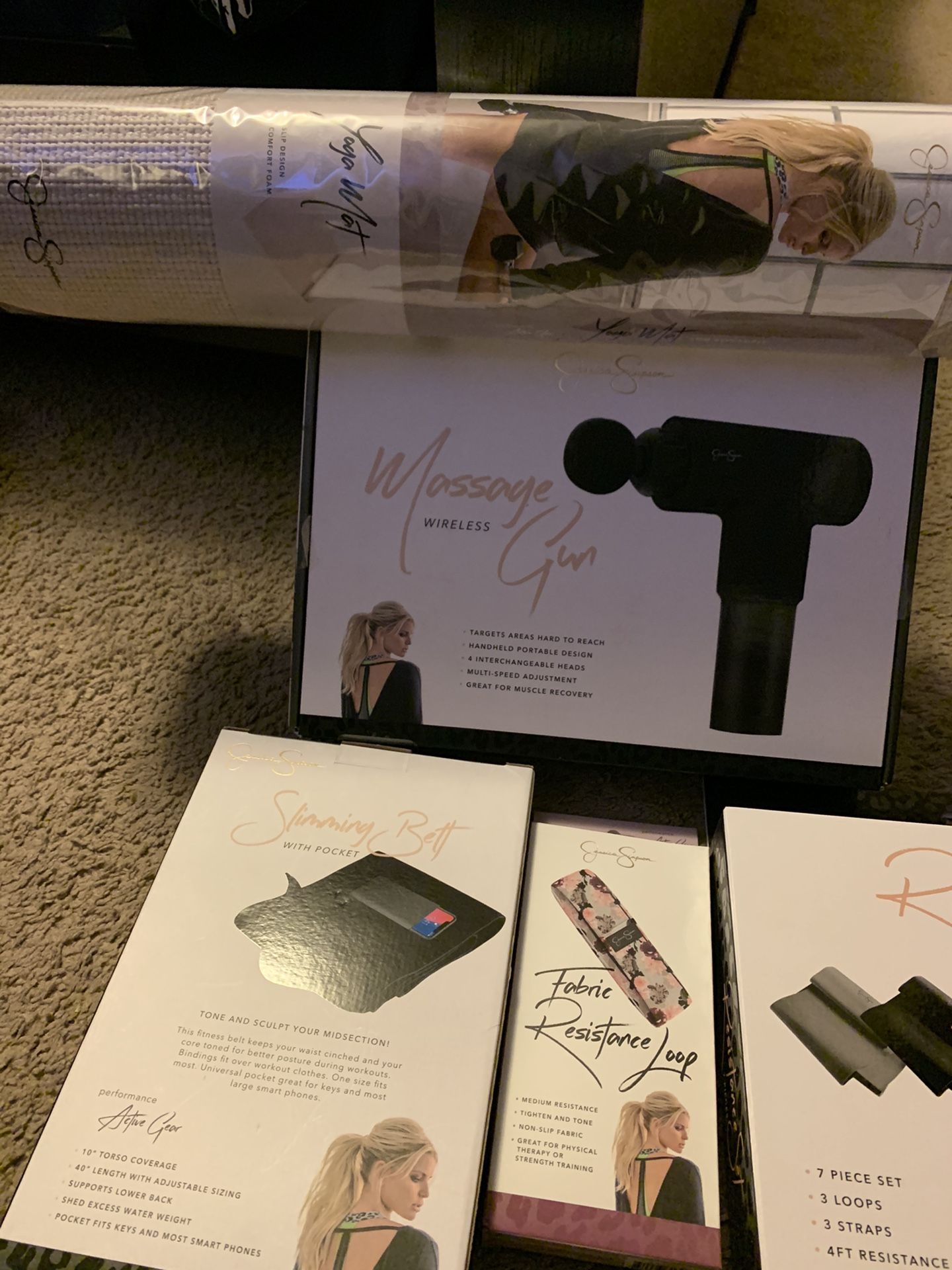 Resistant & Yoga Mat, Massage Gun Kit