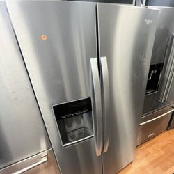 Whirlpool Side By Side Fridge Stainless Steel