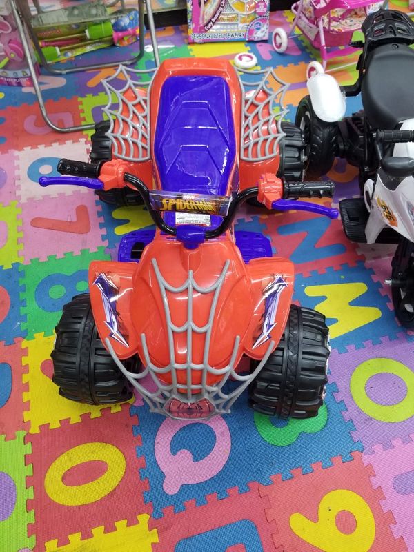 kid trax spiderman atv