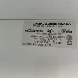2003 GE side by side stainless refrigerator