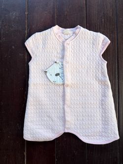 Boudie Pink Quilted Button Up Baby Sleep Sack Size 80 or 9-12 Months