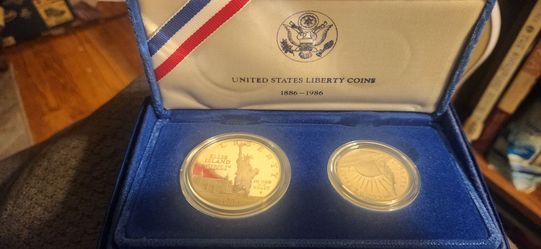 1986 Liberty Coin Proof Set with Box & CoA