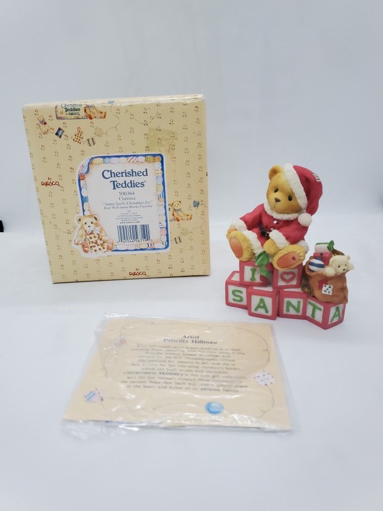 CHERISHED TEDDIES Clarence Winter BEAR FIGURINE 500364 RETIRED 1998 Santa NEW
MINT CONDITION, STORED IN THE BOX
Box in good condition, minimal we