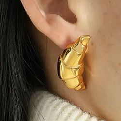 Croissant 18k Gold Plated Earrings 