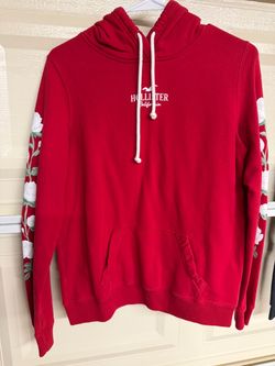 Hollister California Red Floral Hoodie