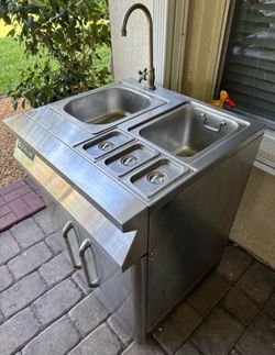 JennAir Outdoor Sink Cart Stainless Steel Prep Station