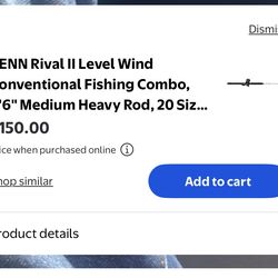 Penn Rival 2 fishing rod combo