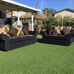 New Black With Brown Set 