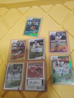 Panini Classics NFL Football Card Lot of 7/ football sports cards autographs