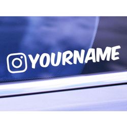 IG Username Decals Instagram Decals