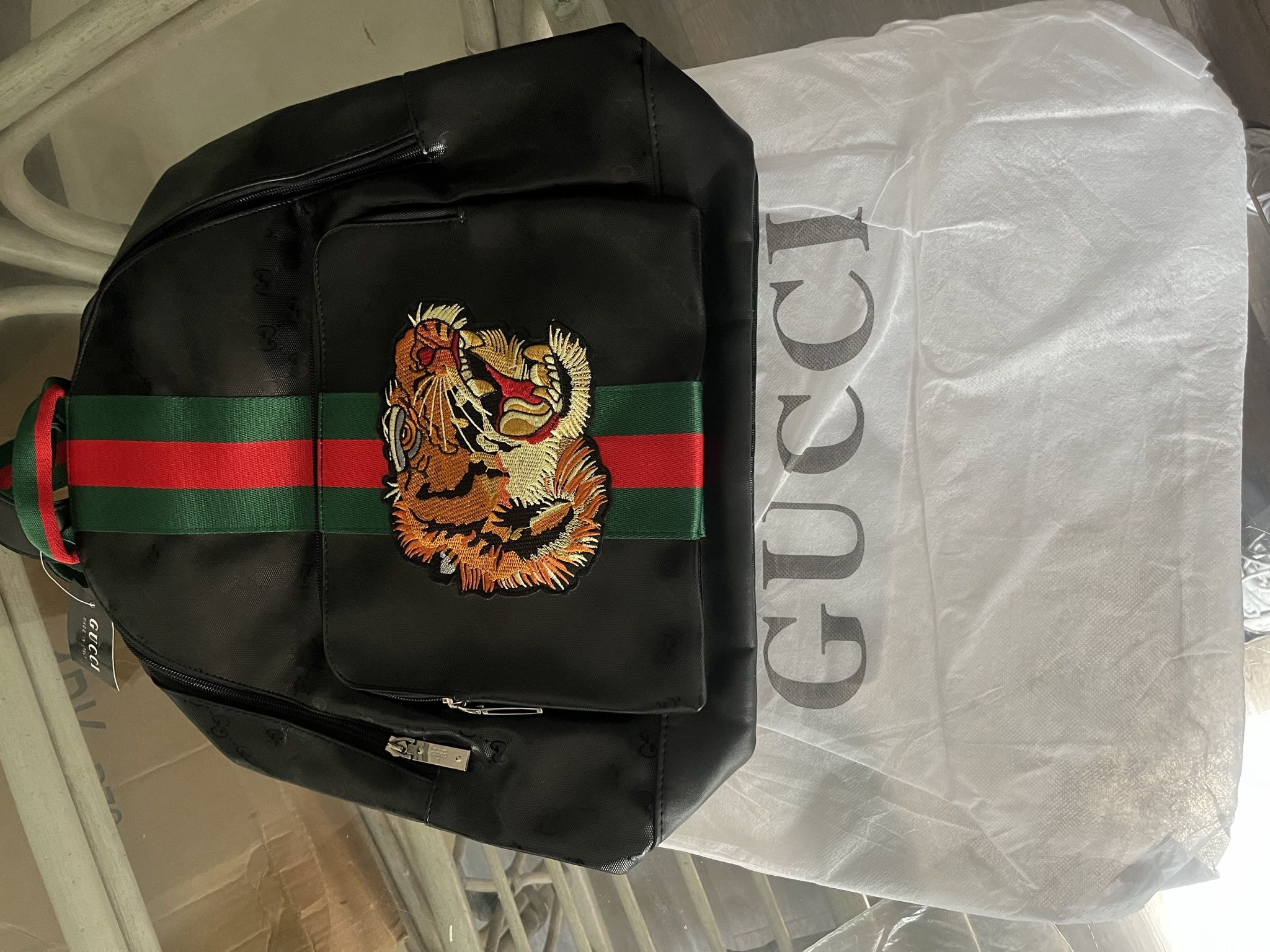 Gucci Embroidered Tiger Backpack
