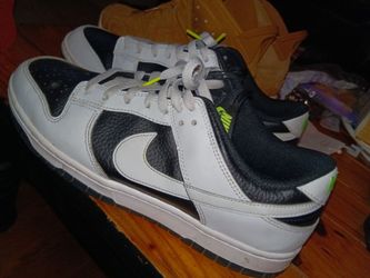 Nike Dunk Low White Black Volt Sneakers And Jordan 6s