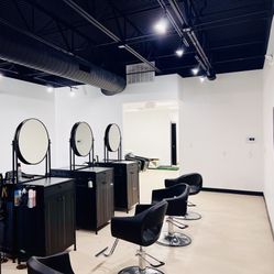 NEW IKEA Cabinets with Mirror & NEW Hair salon/ Barber Chairs 