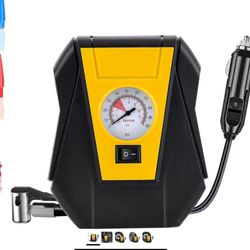 Portable air compressor for inflator