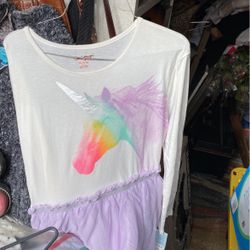 Unicorn Dress Size 14 T 16 