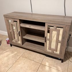 Mirrored Tv Console