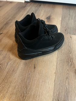 Black Cat Jordan 3 Size 10
