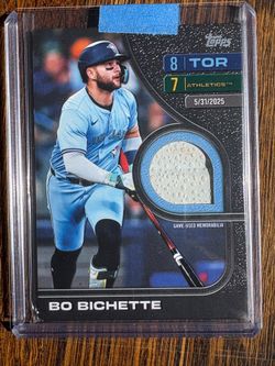 Bo Bichette /10 game worn relic