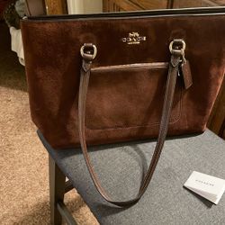 Beautiful Brown Suede Coach 