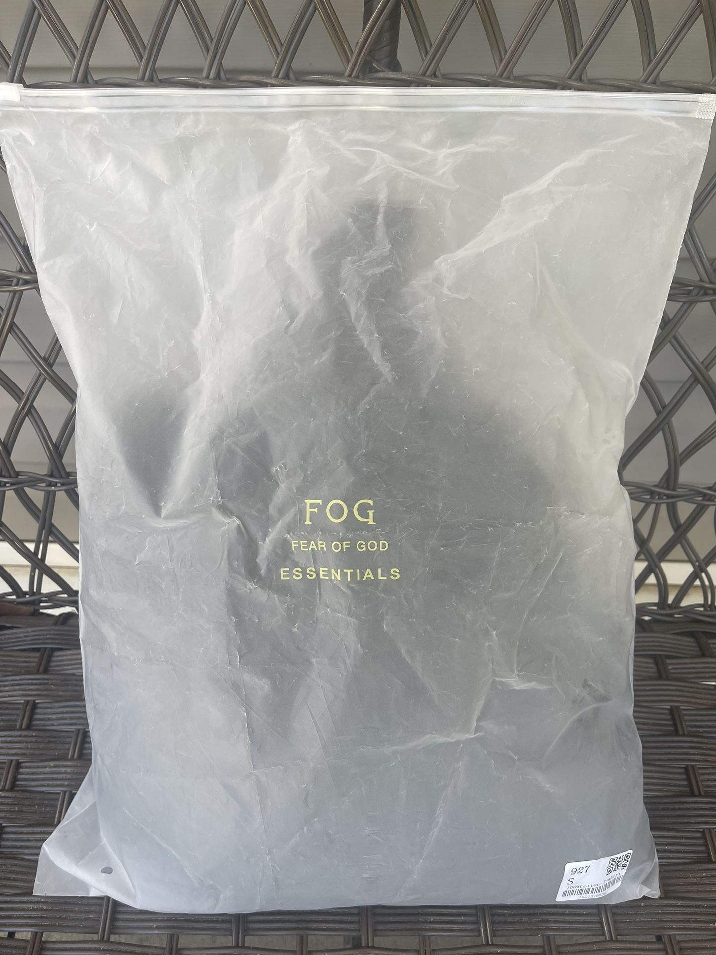 Black Fear Of God Essential Hoodie