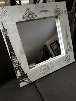 Paris Themed Decorative Wall Mirror