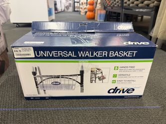 Drive Medical 10200B Universal Walker Basket with Cup Holder
