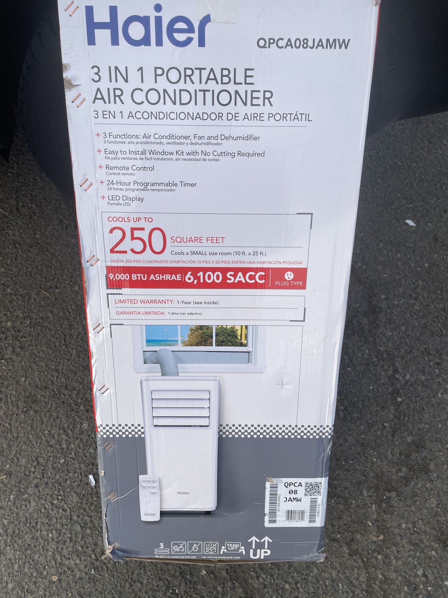 Haier 3-in-1 Portable Air Conditioner, Dehumidifier & Room Fan | 9,000BTU