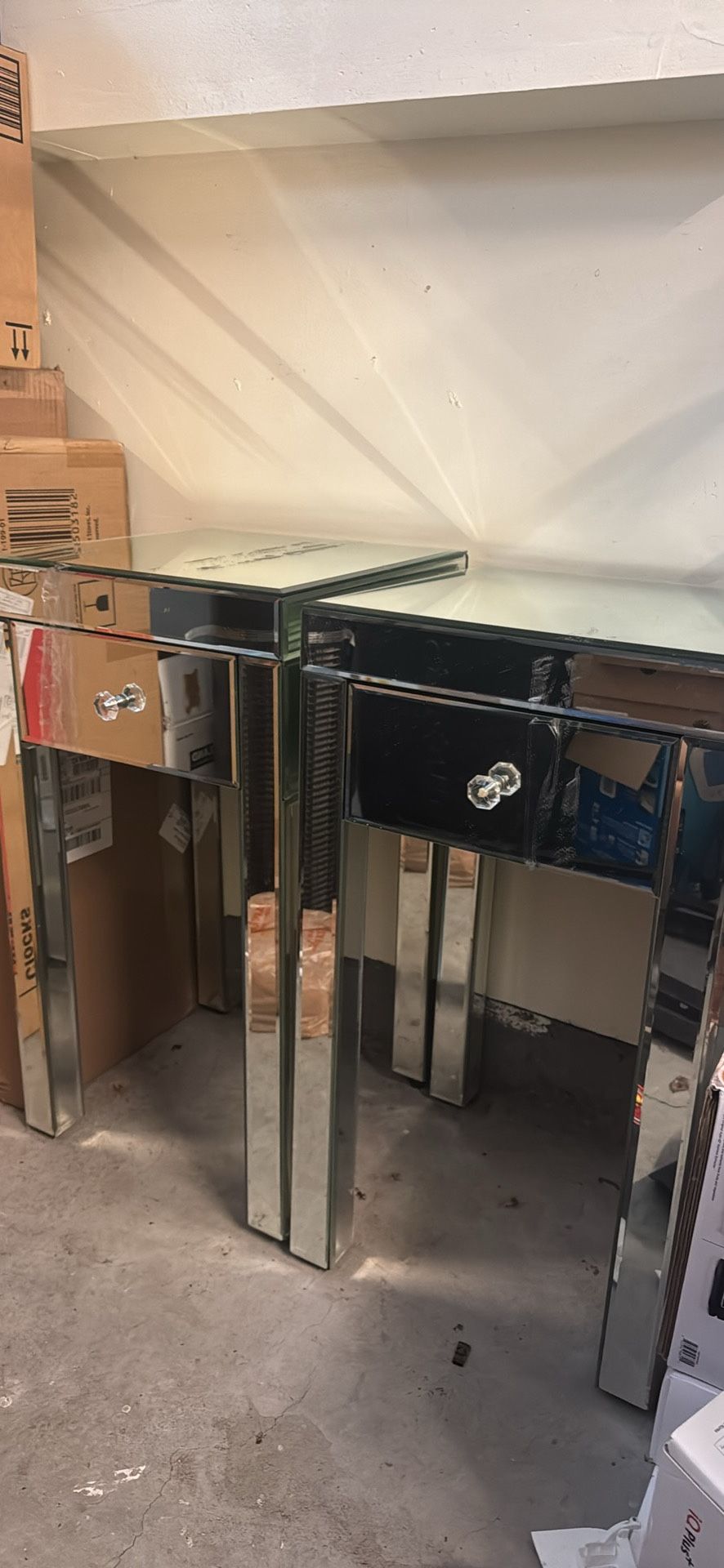 Mirrored Pier 1 Nightstands 