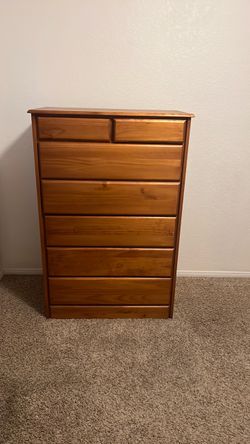 all wood dresser