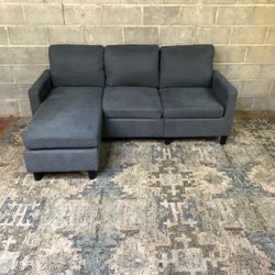 Blue L Shaped Sectional Couch “WE DELIVER”