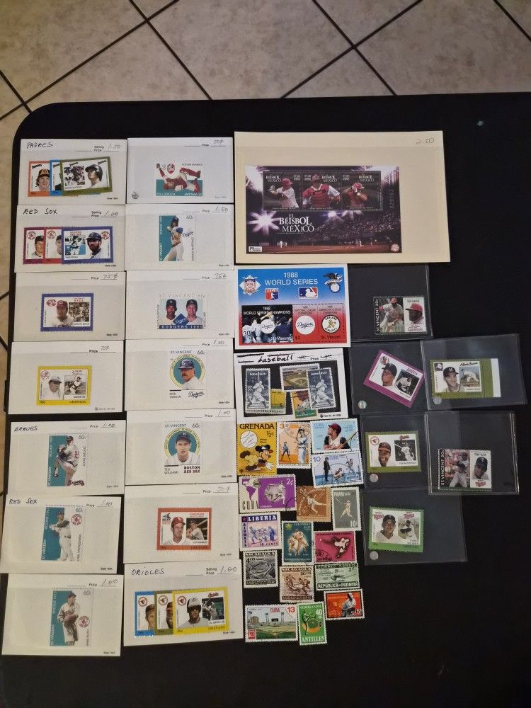 Baseball Stamps Collection