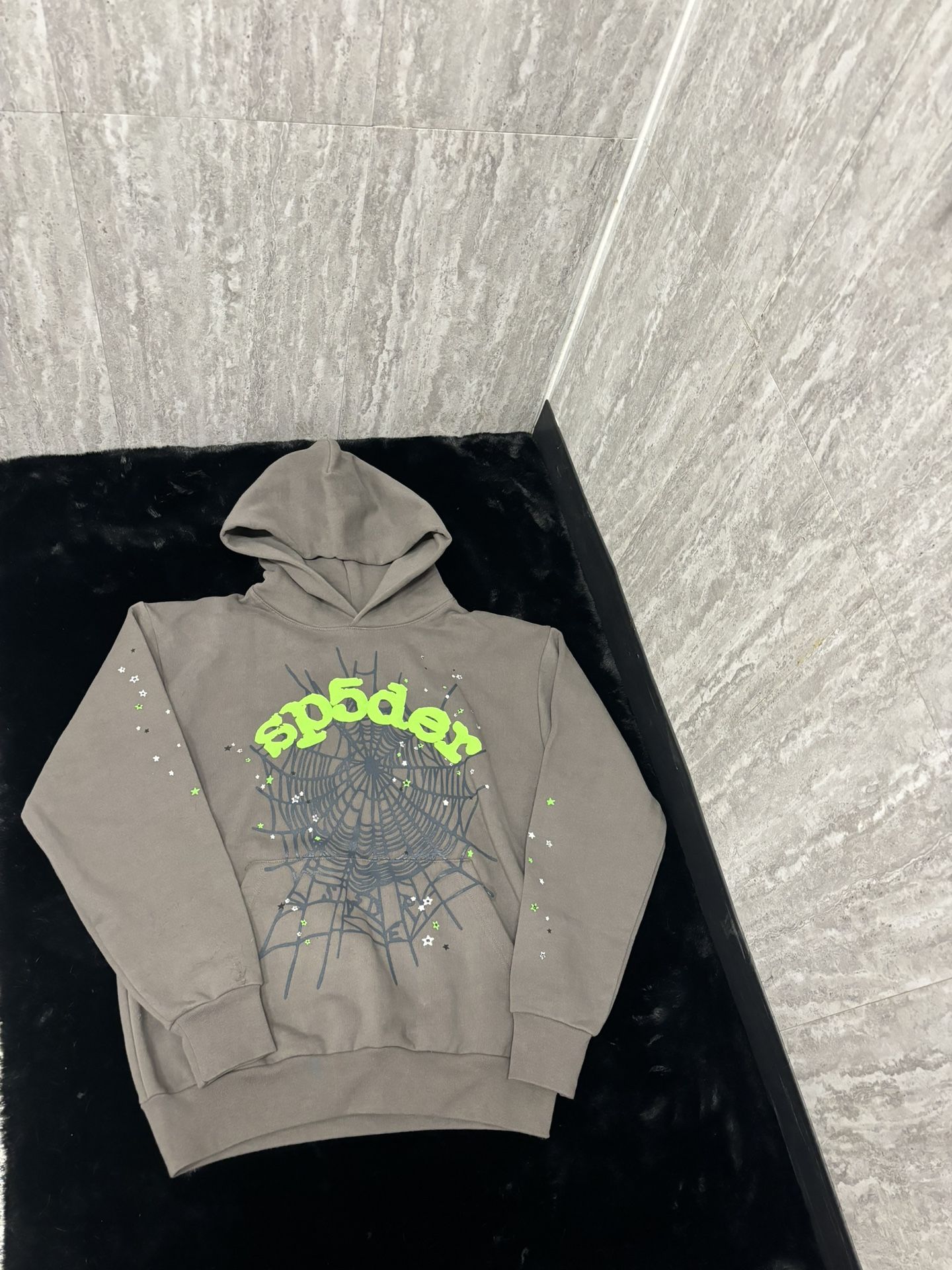 Slate Grey Sp5der Hoodie