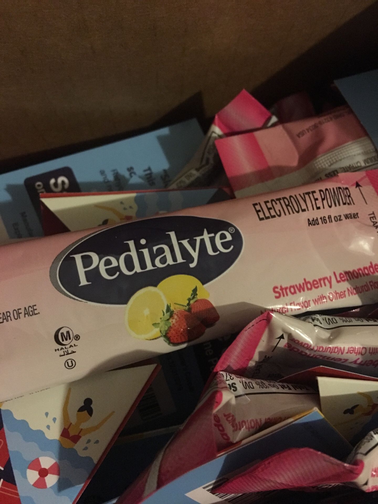 Pedialyte electrolyte powder 16oz packets by the case