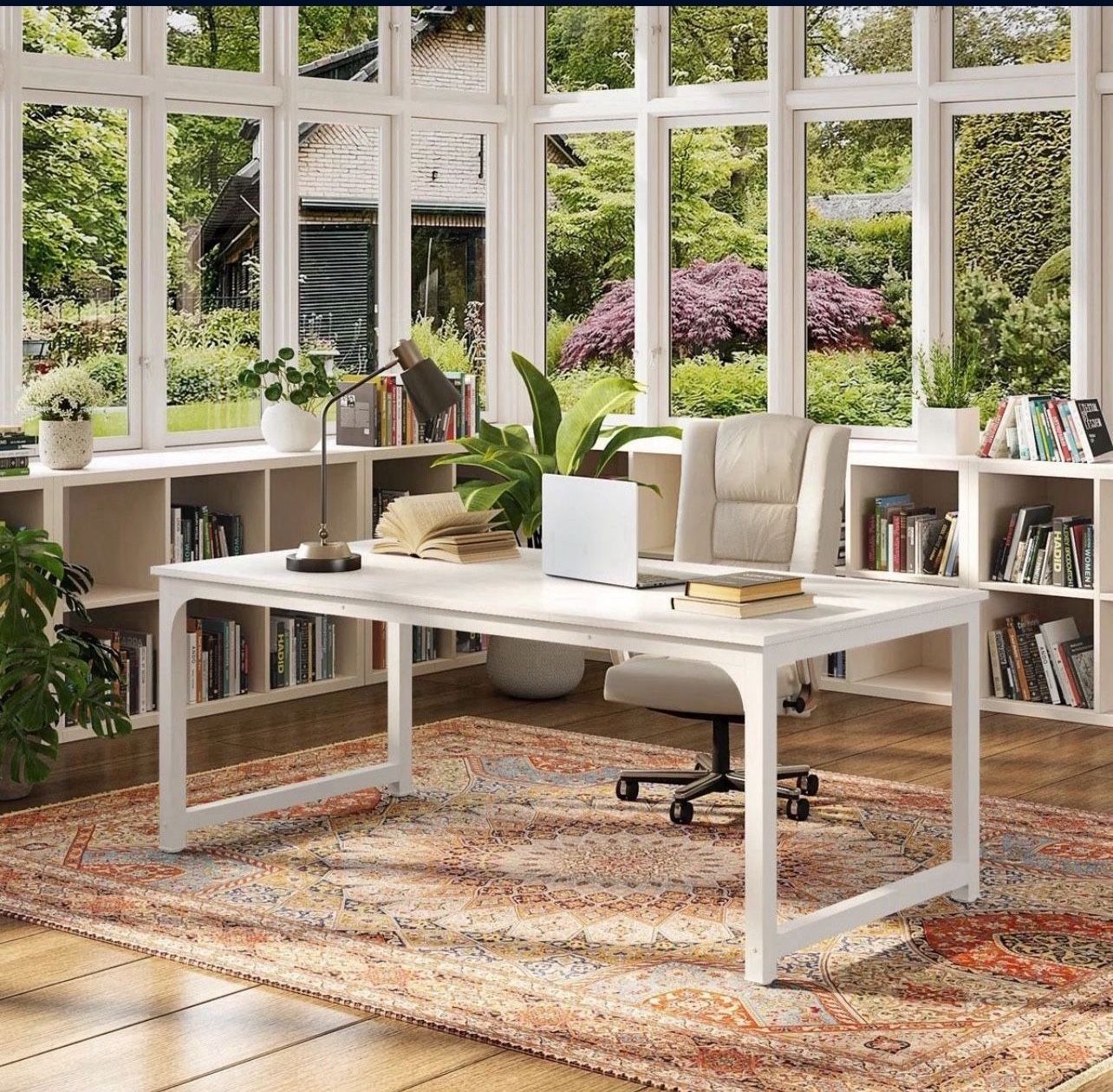 Simple Conference Table, Rectangular Meeting Table Computer Desk