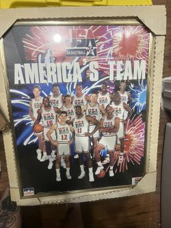 USA Dream Team Vintage Frames Poster