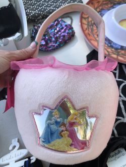 Easter or Halloween Disney princess bucket basket