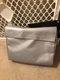 Super Extra Large 18x13x5 Fireproof Safe Bag for Documents with Lock TSA, Holds Legal Size Files Without Bending, XXL Silver, Visible in The Dark, Lo
