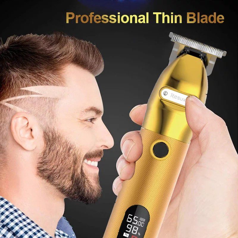 Professional Hair Clipper Skeleton Cordless Hair Trimmer Barber Hair Cutting...
